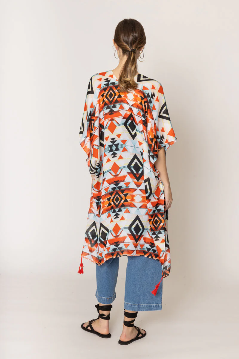 Aztec Print Kimono - Image 5