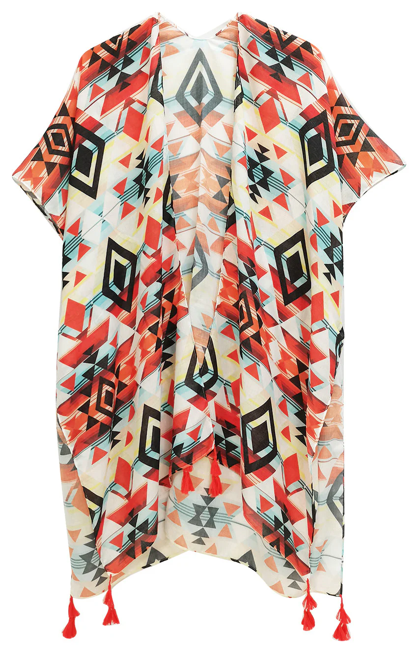 Aztec Print Kimono - Image 8
