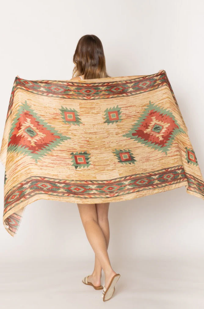 Aztec Print Scarf - Image 2