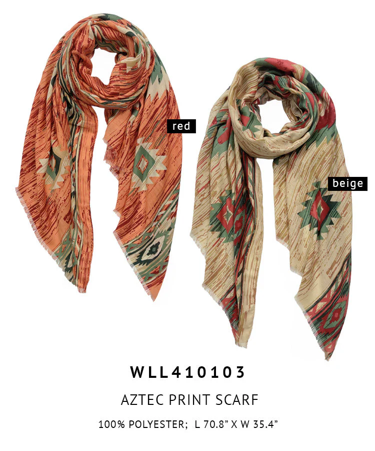 Aztec Print Scarf - Image 3