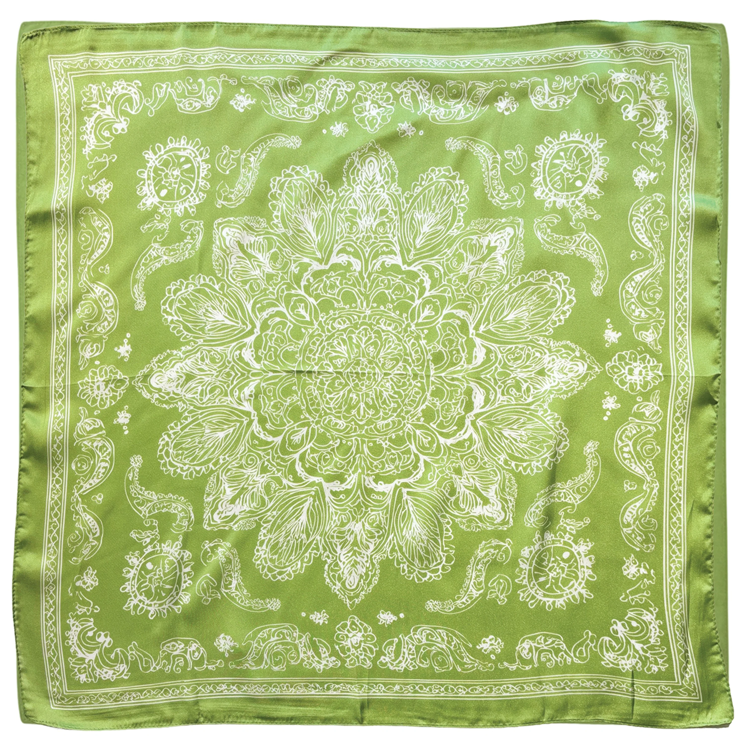 Bandana Print Square Scarf - Image 3