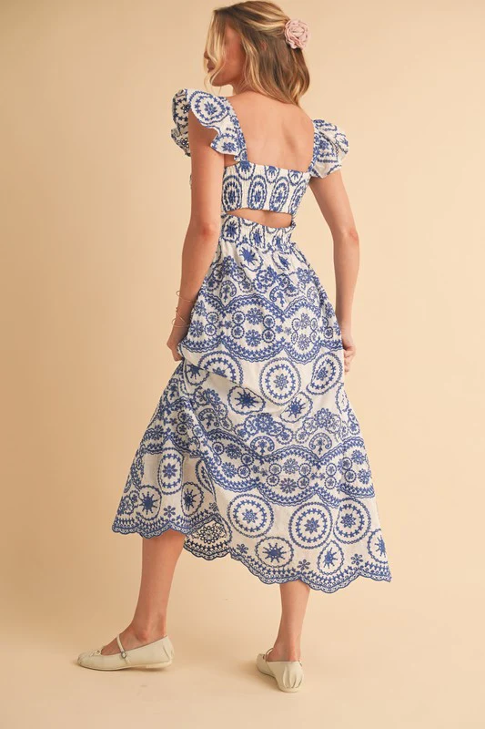 Barb Embroidered Maxi Sundress - Image 3