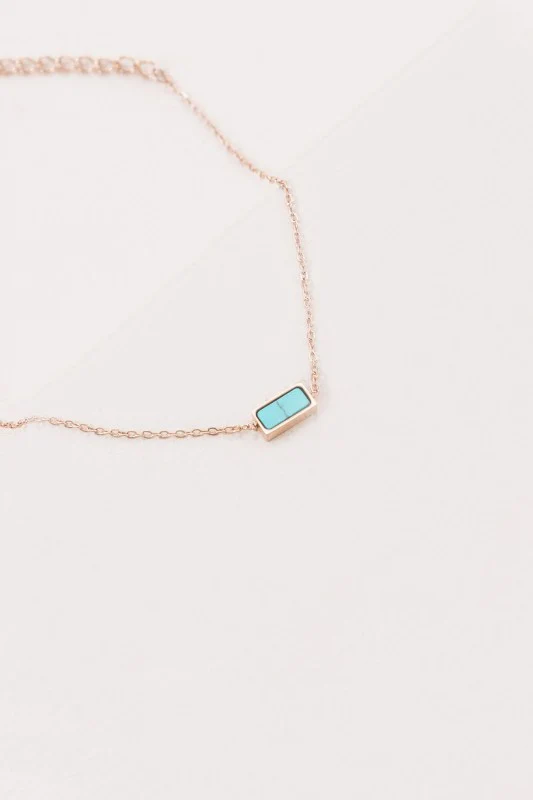 Beaming Bar Stone Bracelet | Rose Gold (14K) - Image 3