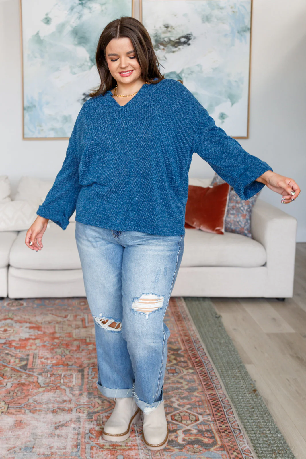 Best Foot Forward V-Neck Pullover - Image 3