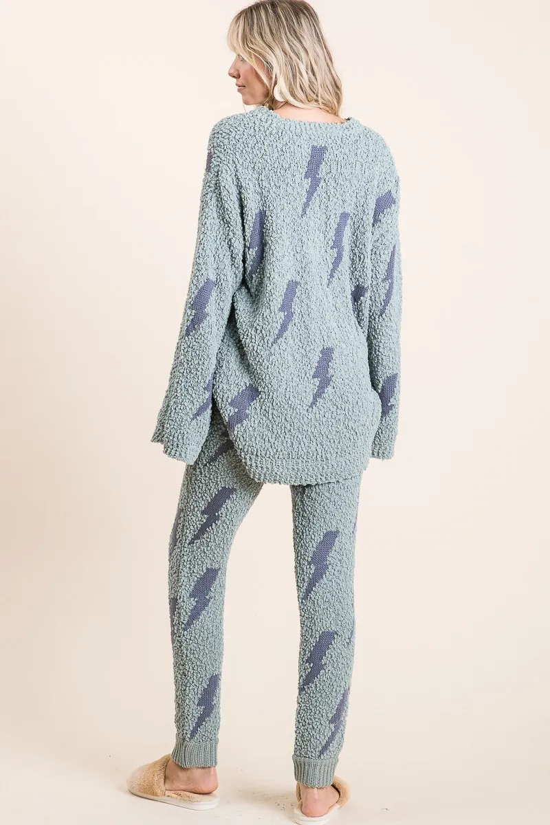 BiBi Cozy Soft Hairy Popcorn Sweater Pants - Image 8