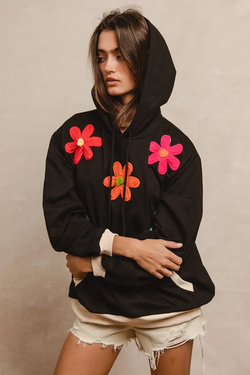 BiBi Patched Hoodie Top - Image 5
