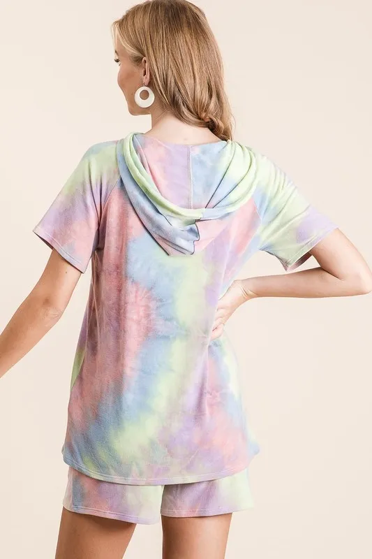 BiBi Tie Dye French Terry Hoodie Top and Bottom Set - Image 11