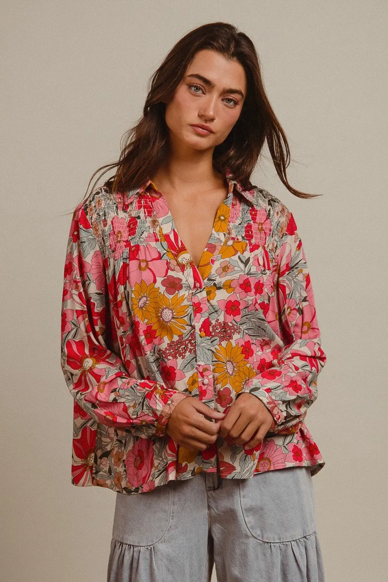 BiBi Woven Floral Printed Shirt Top - Image 17