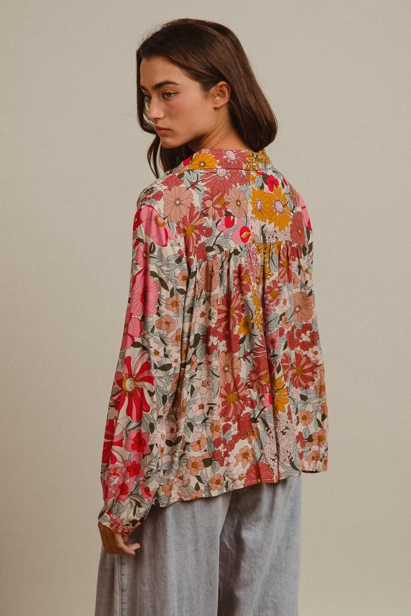 BiBi Woven Floral Printed Shirt Top - Image 18