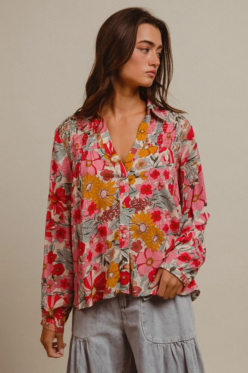 BiBi Woven Floral Printed Shirt Top - Image 19
