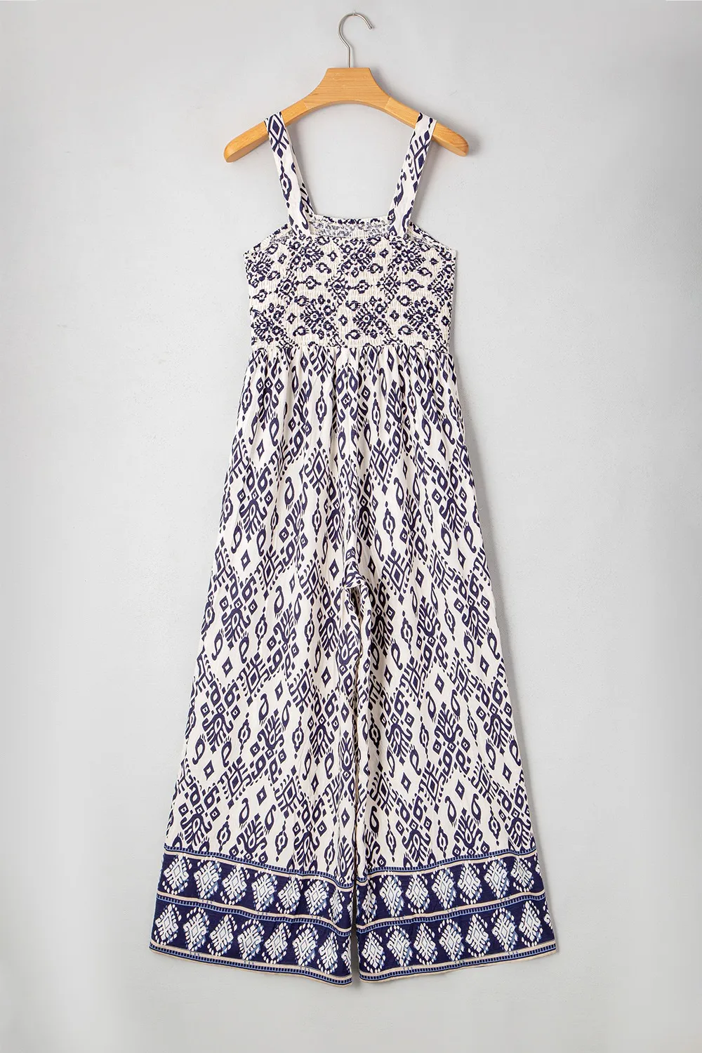 Bohemian Print Wide Leg Jumpsuit - Image 9