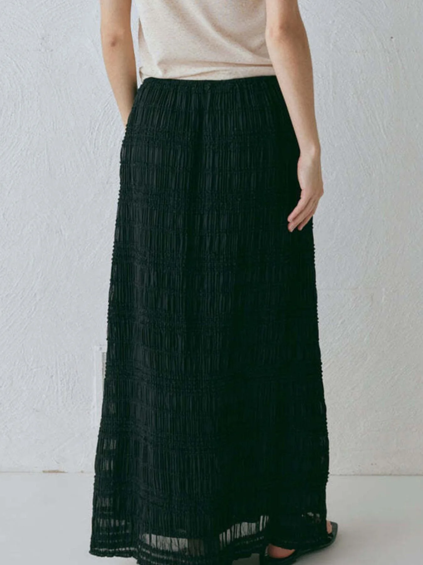 Boho Chic Smocked Top and Maxi Skirt Set - Image 16