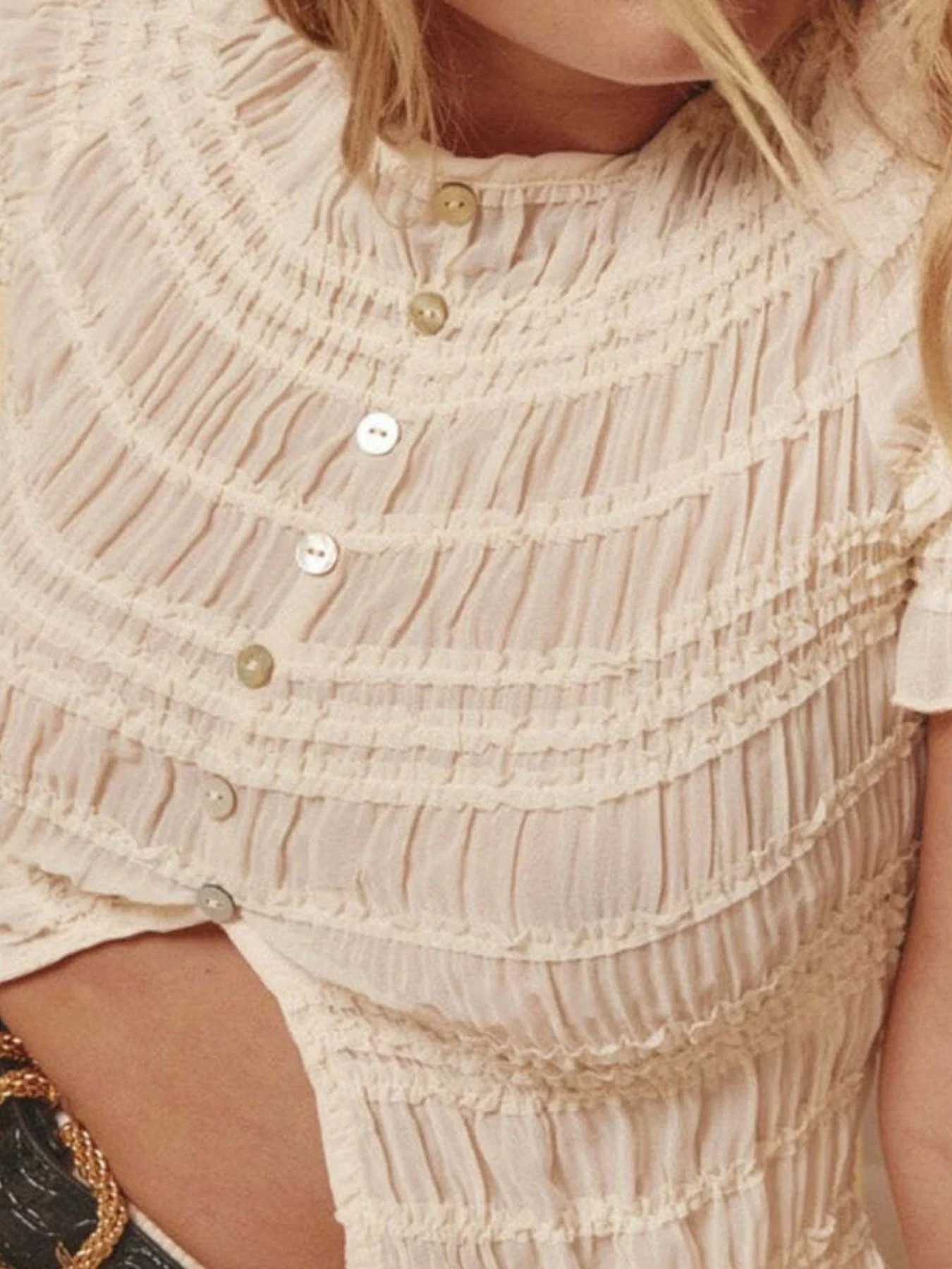 Boho Chic Smocked Top and Maxi Skirt Set - Image 3