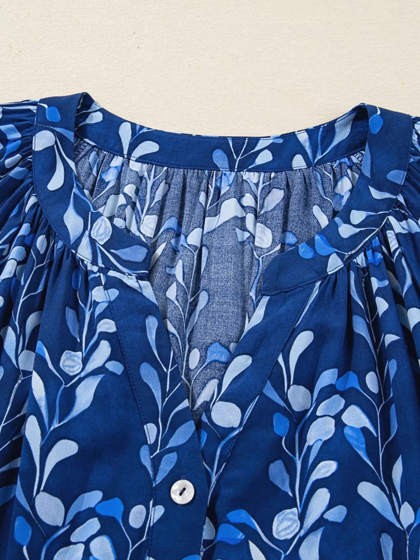Botanical Print Button Up Shirt - Image 4