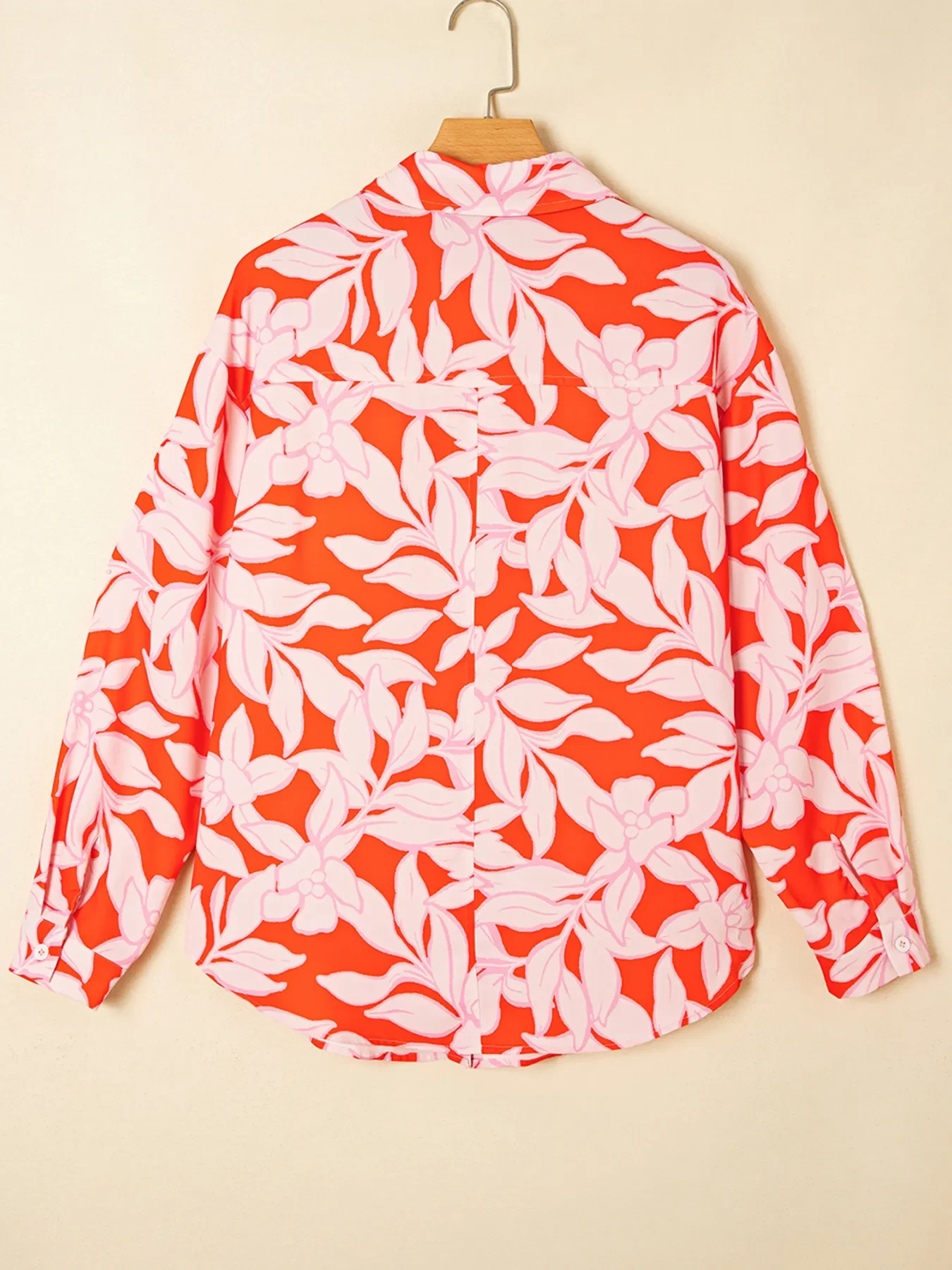 Botanical Print Single Chest Pocket Button Up Shirt - Image 3