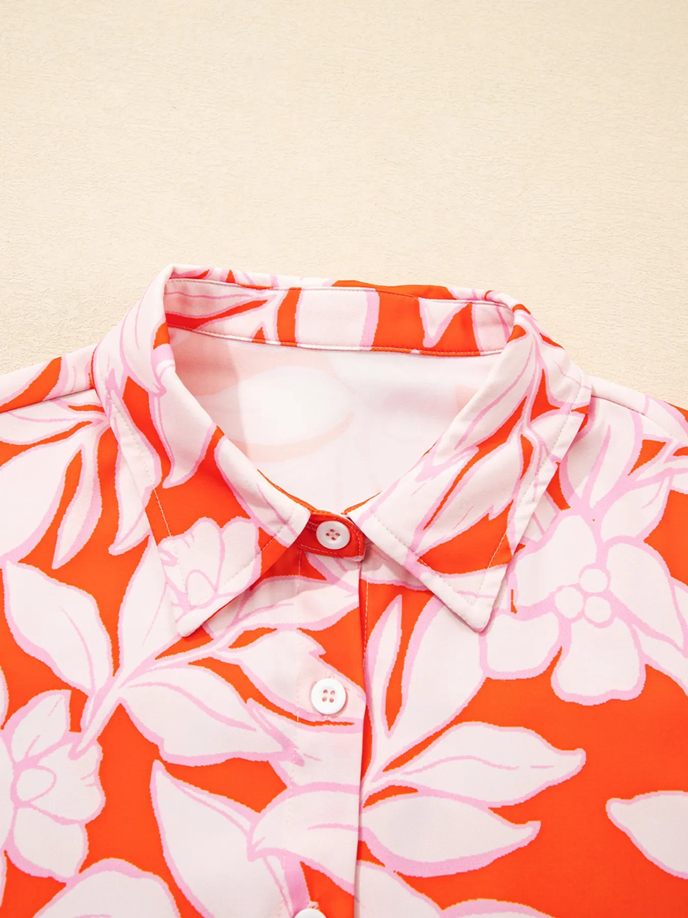 Botanical Print Single Chest Pocket Button Up Shirt - Image 4