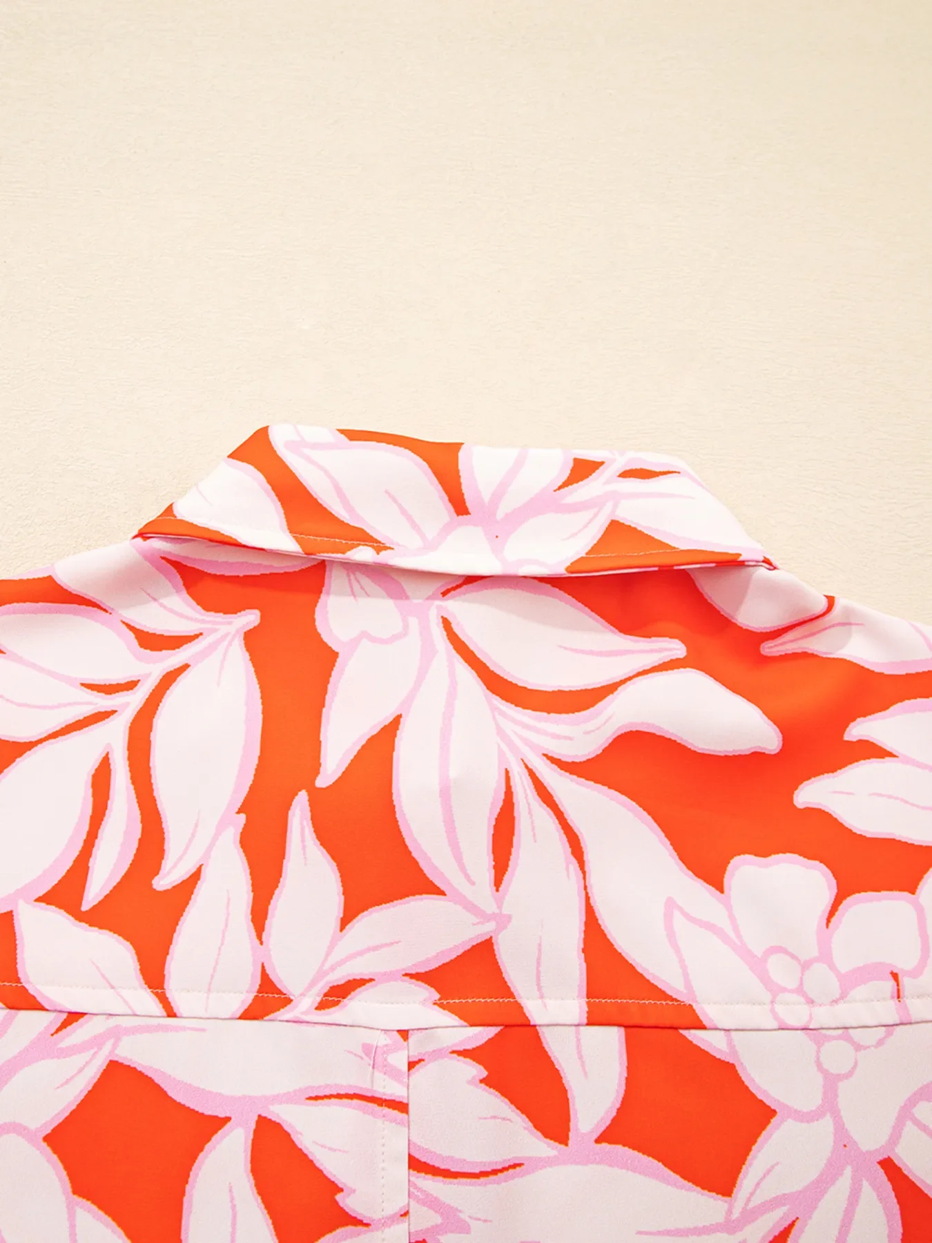 Botanical Print Single Chest Pocket Button Up Shirt - Image 6