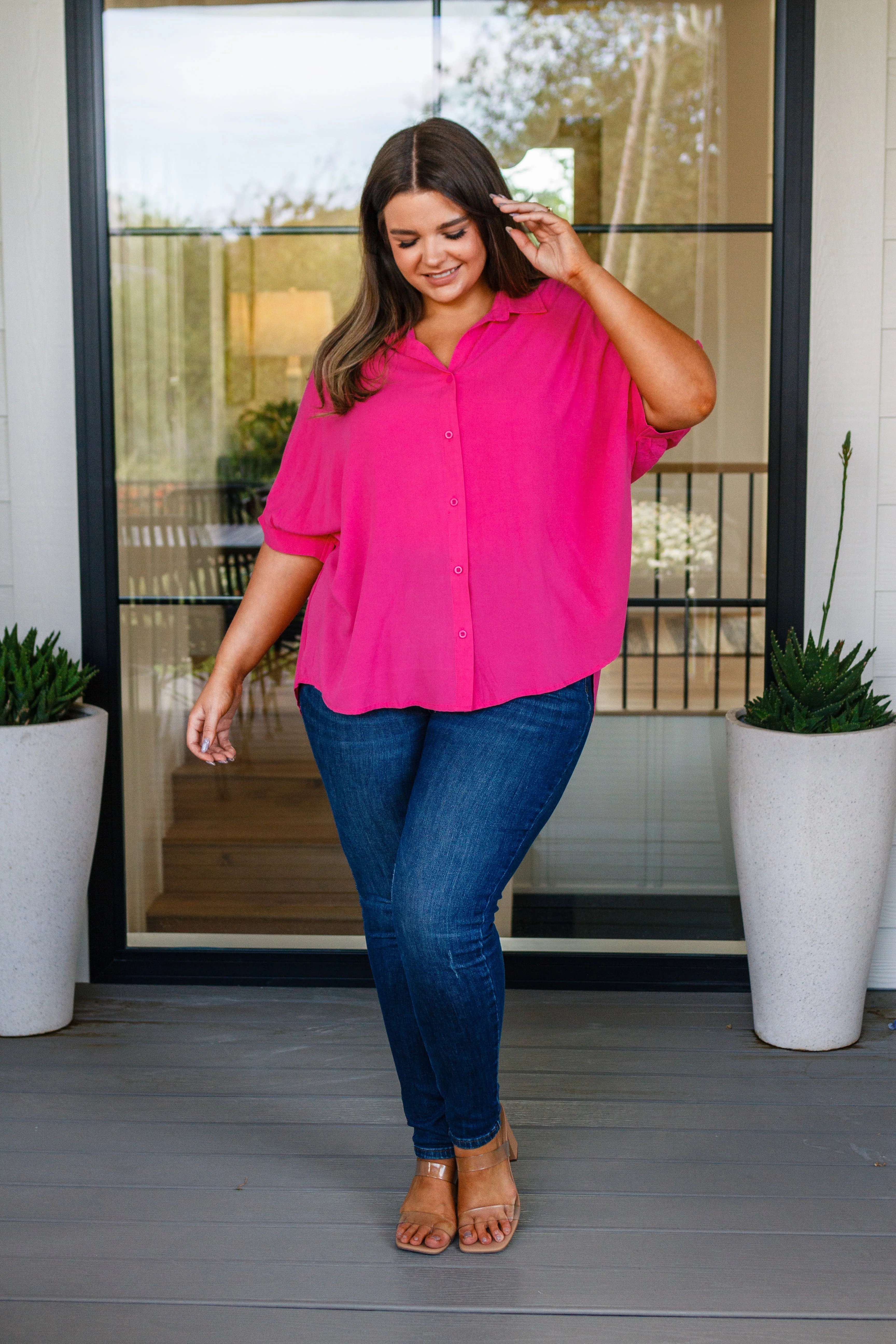 Bounding Beauty Button Down Blouse - Image 8