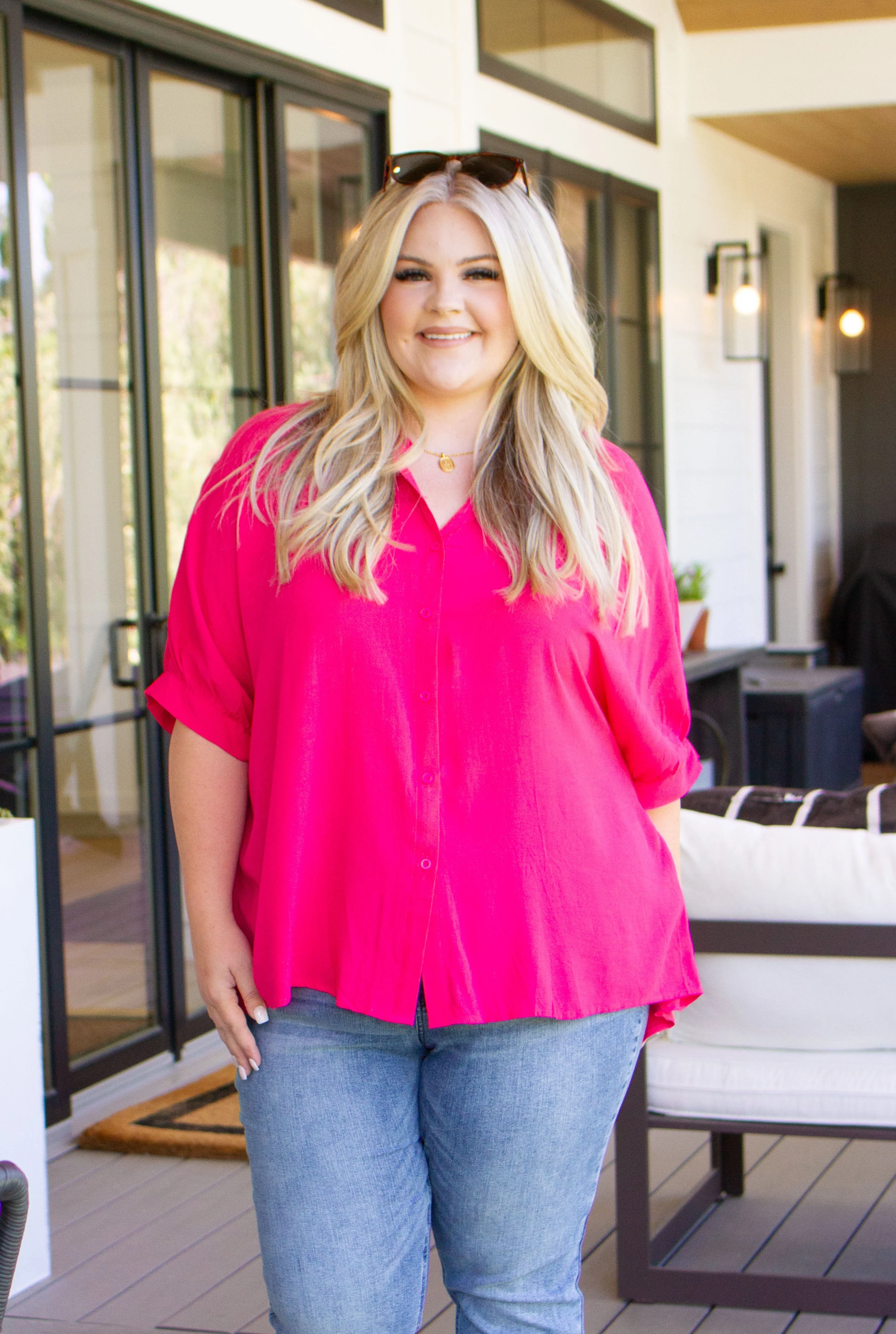 Bounding Beauty Button Down Blouse - Image 9