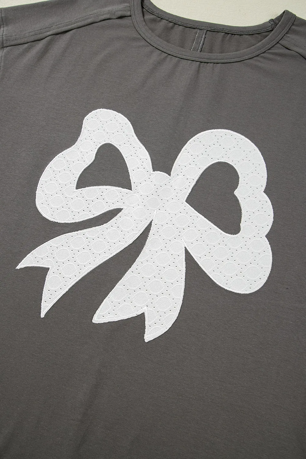Bow Graphic Short Sleeve T-Shirt - Image 8
