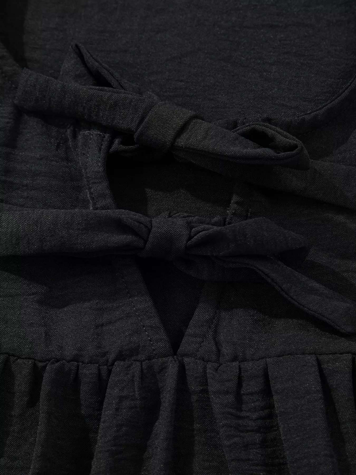 Bow Tie Neck 3/4 Sleeve Casual Blouse - Image 8