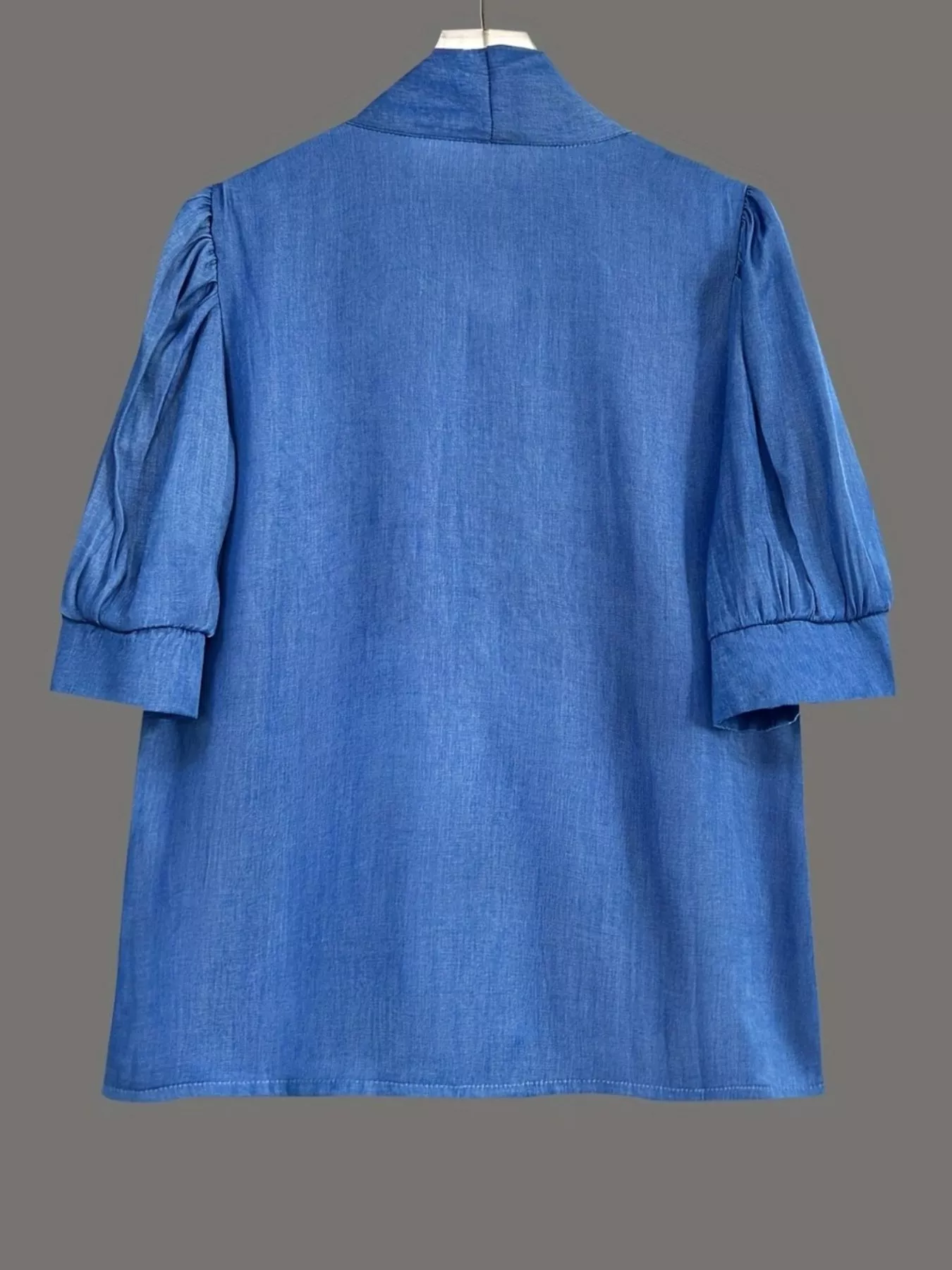 Bow-Tie Puff Sleeve Blouse - Image 5