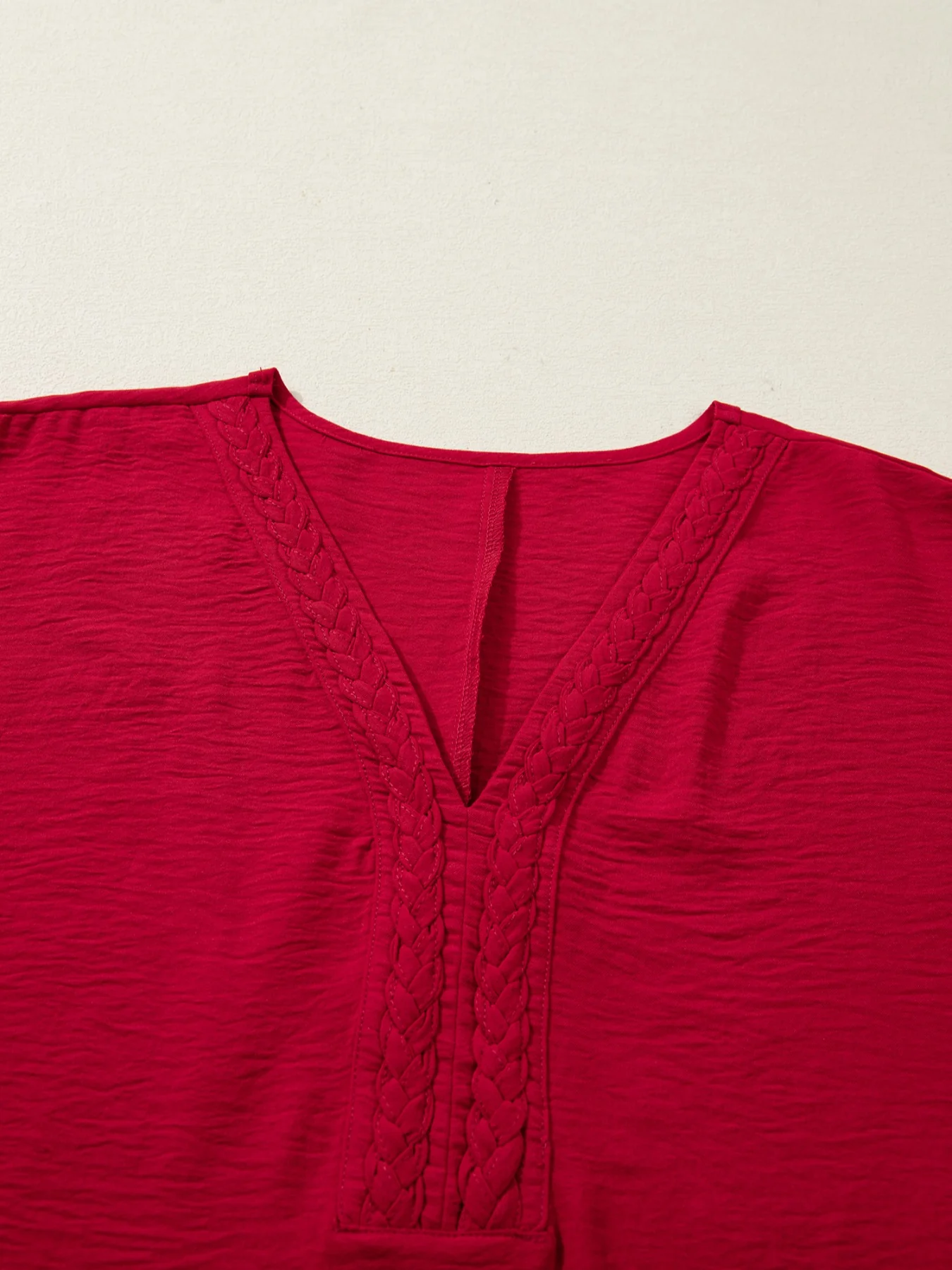 Braided Detail Half Sleeve Blouse - Image 7