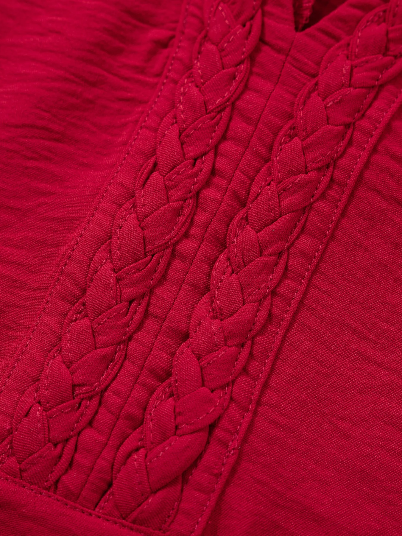 Braided Detail Half Sleeve Blouse - Image 8