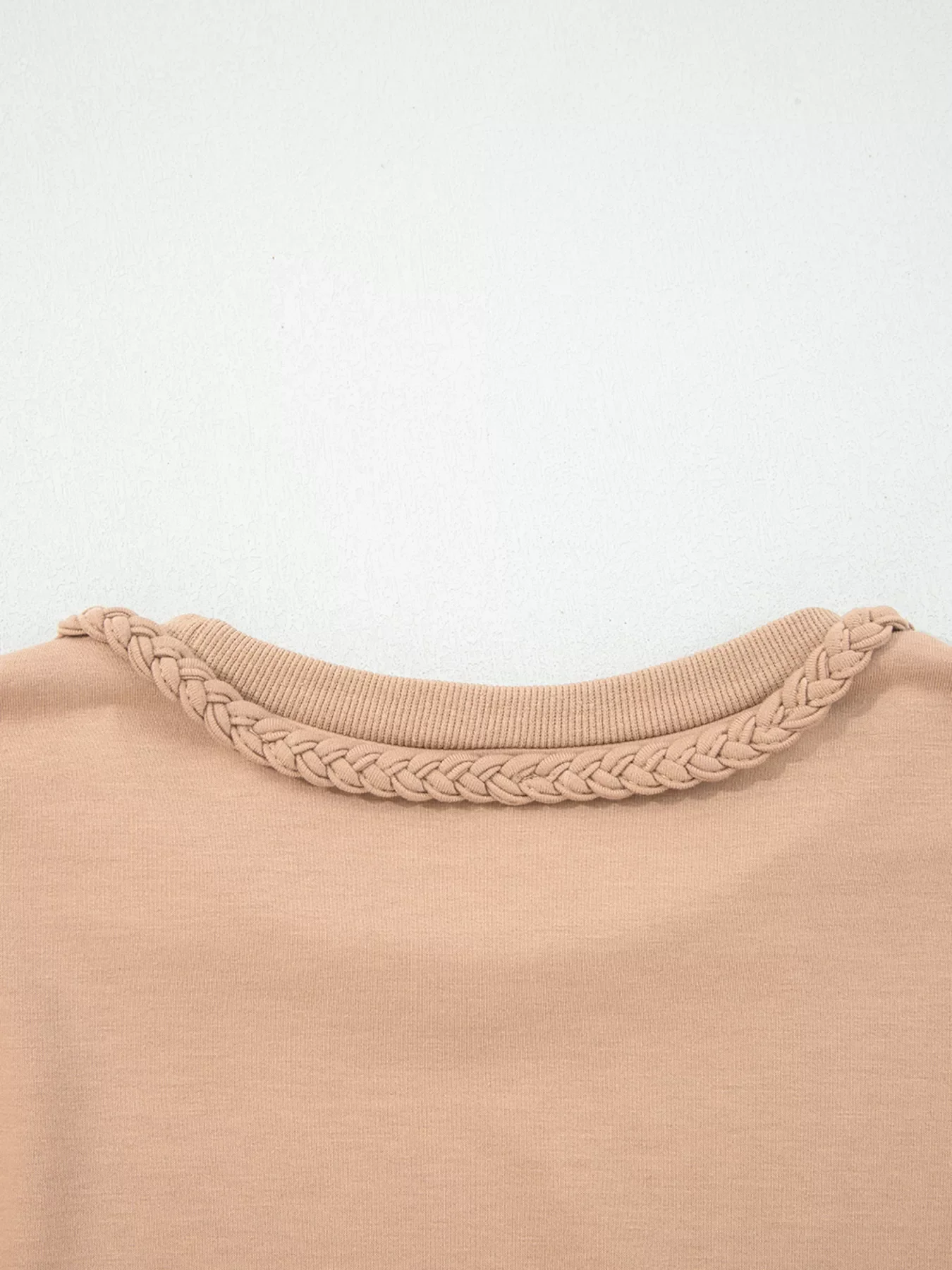 Braided Trim Puff Sleeve Dress - Image 4