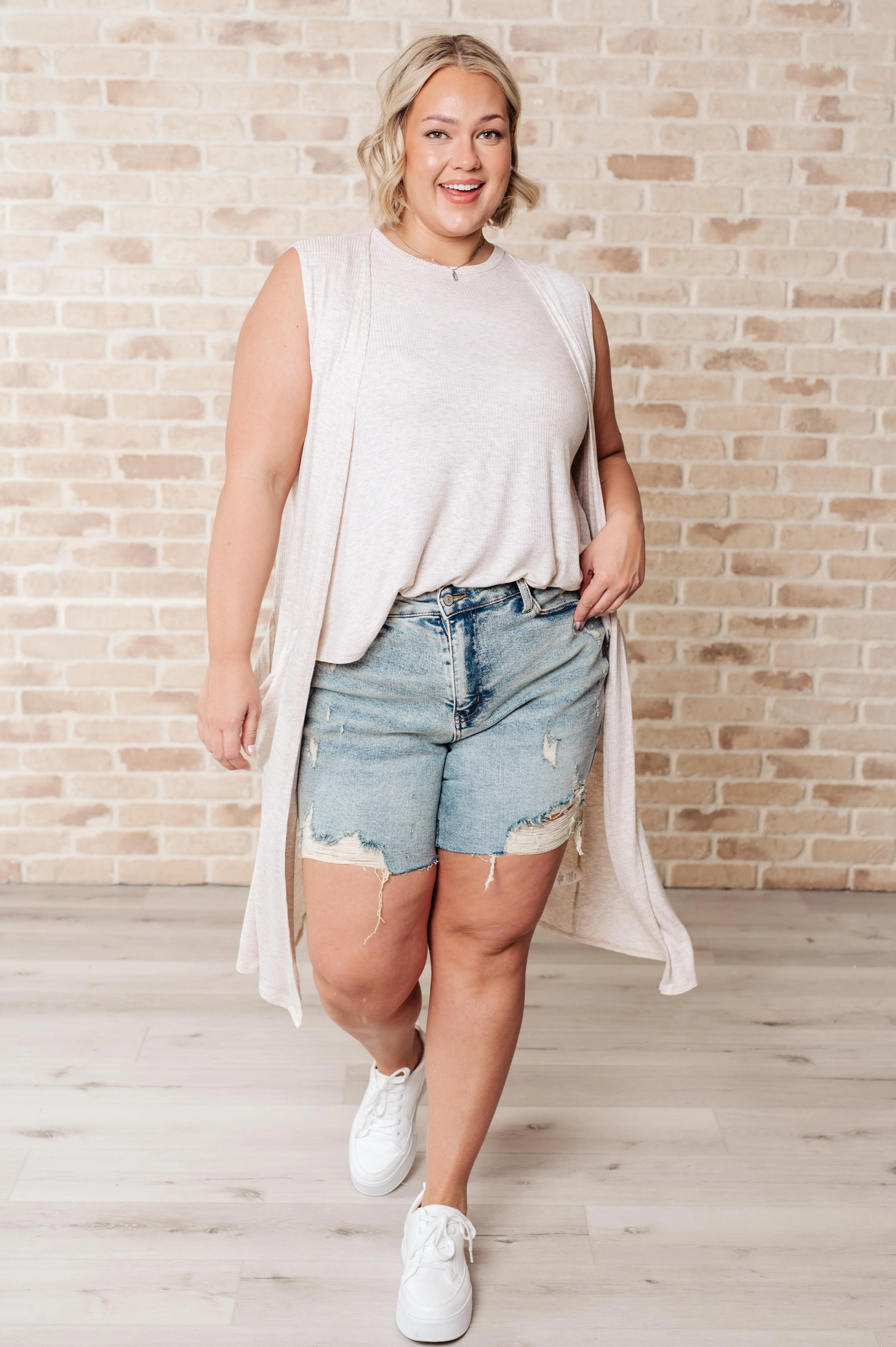 Breezy Boho Sleeveless Cardigan - Image 3