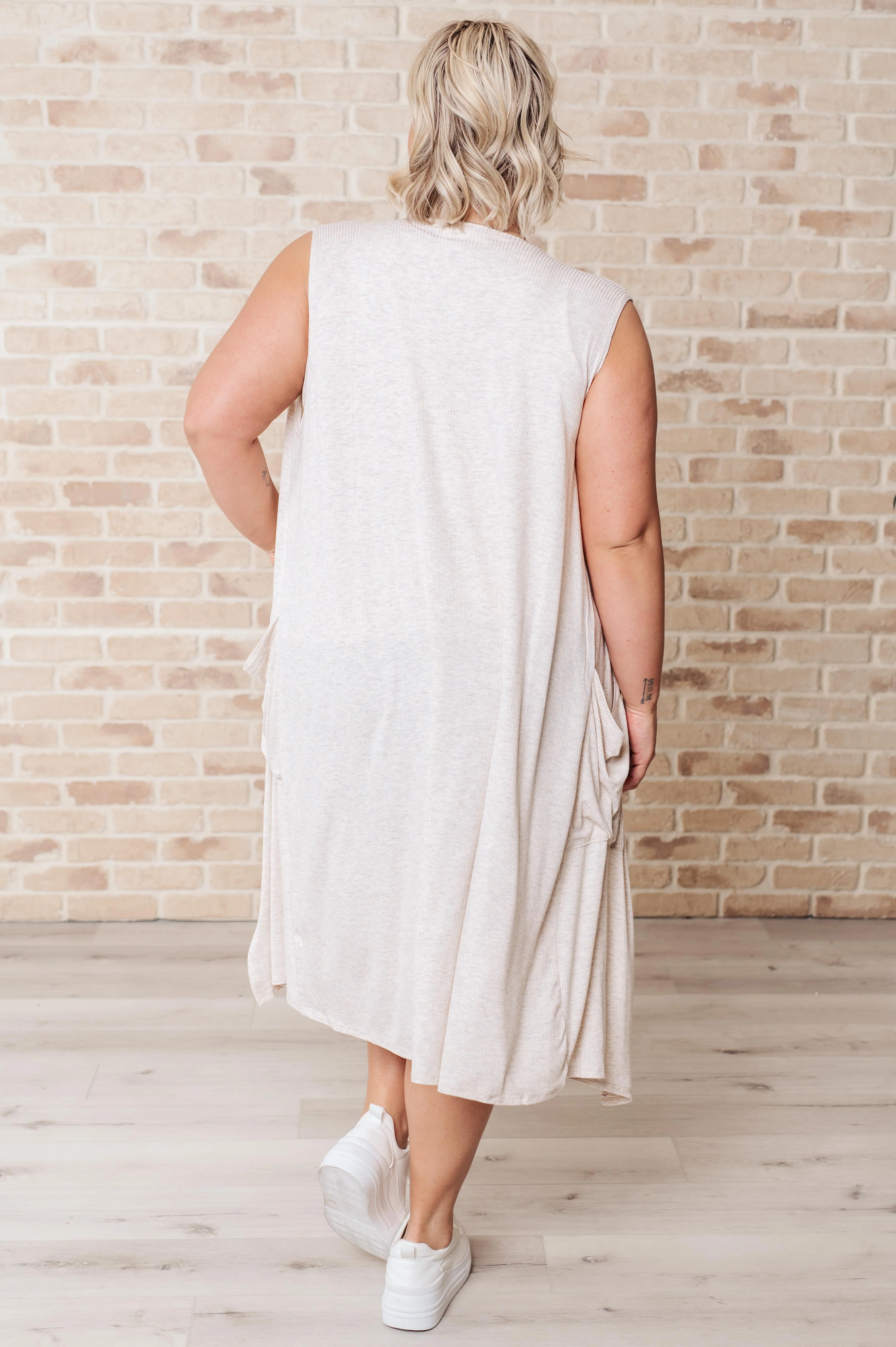 Breezy Boho Sleeveless Cardigan - Image 5