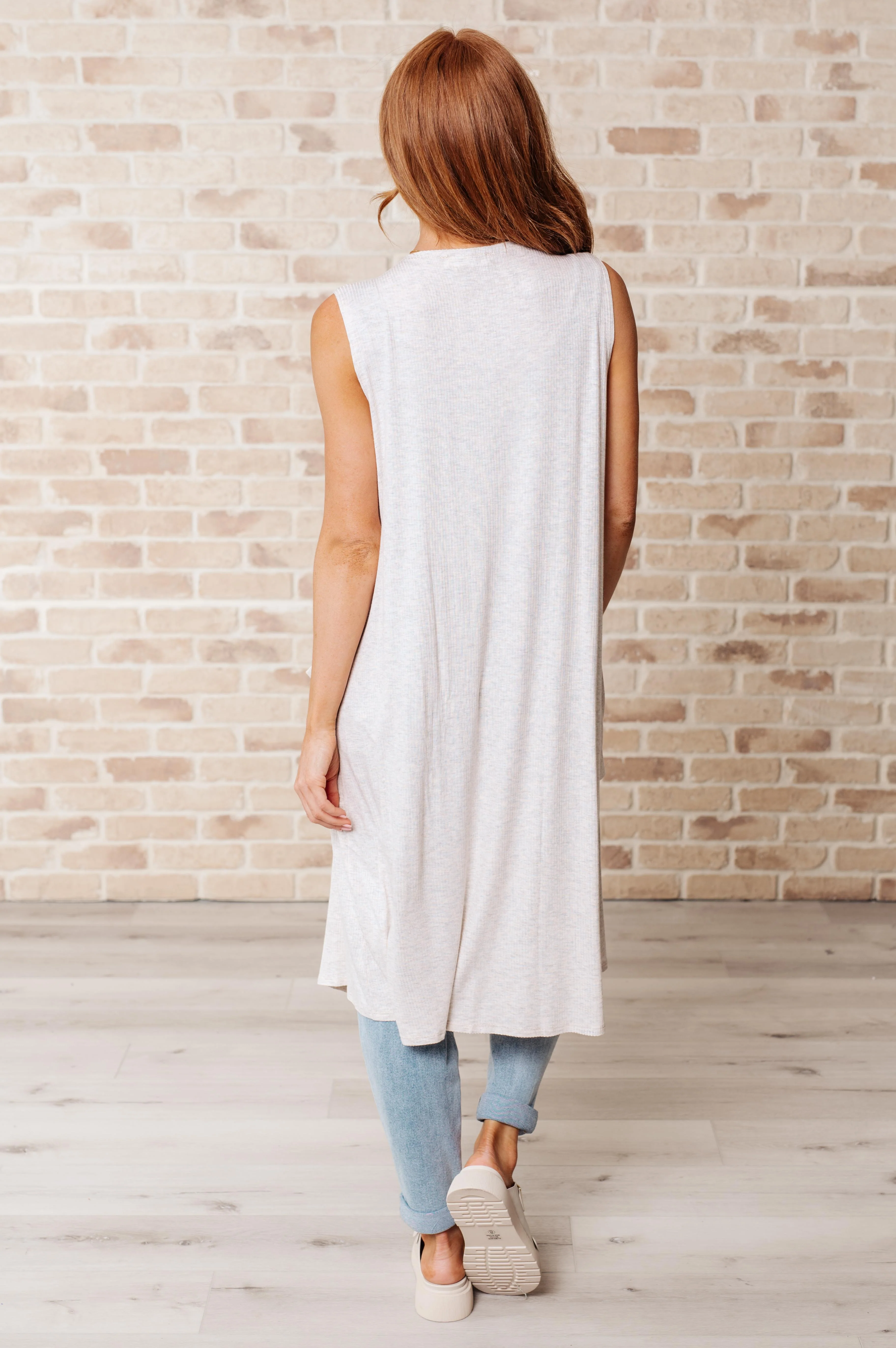 Breezy Boho Sleeveless Cardigan - Image 6