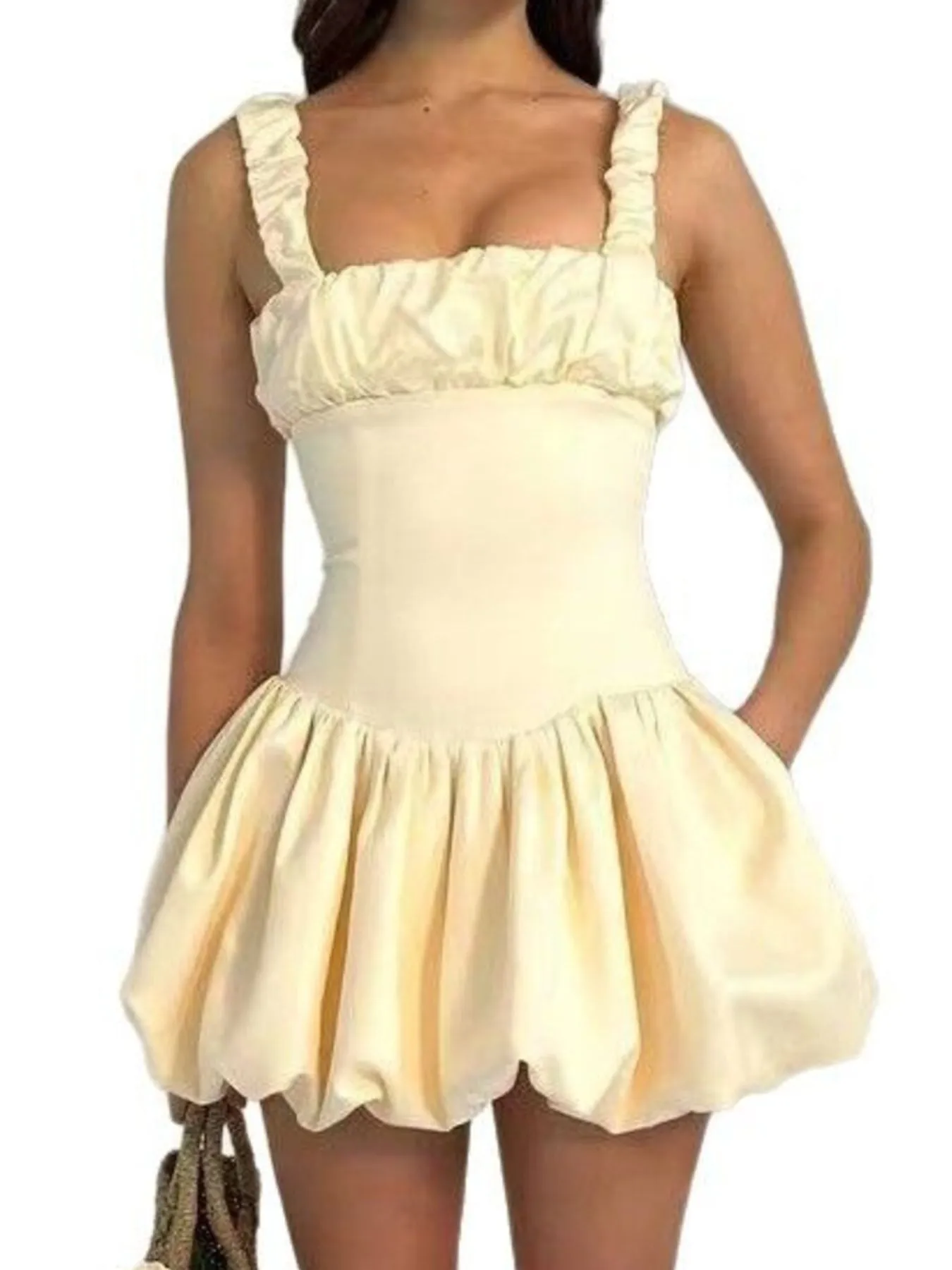 Bubble Hem Mini Dress - Image 8