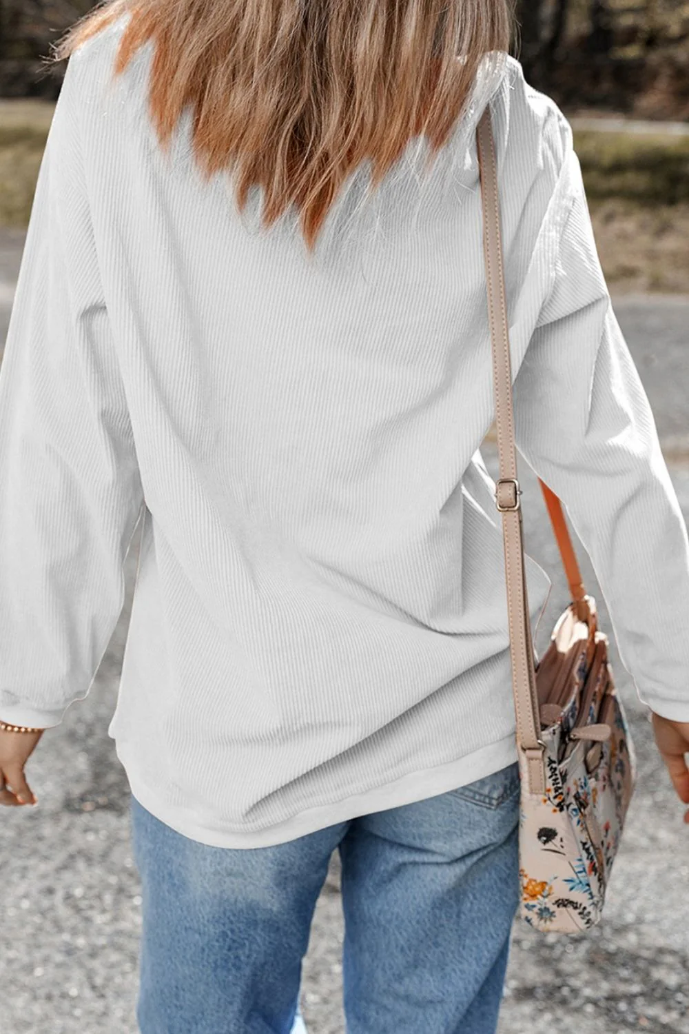 Bunny Graphic Round Neck Sweatshirt - Image 5
