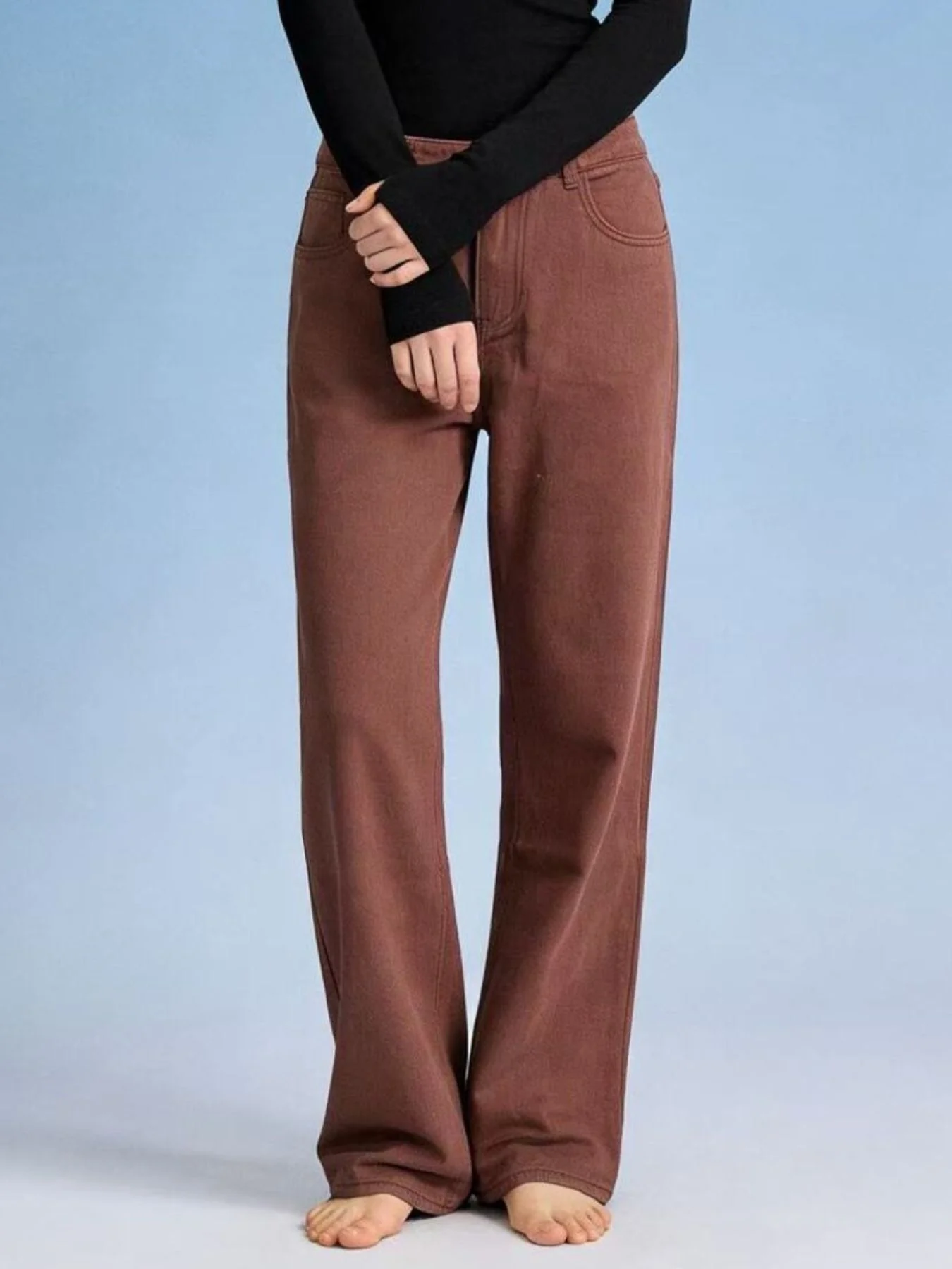 Butterfly Back Wide Leg Jeans - Image 11