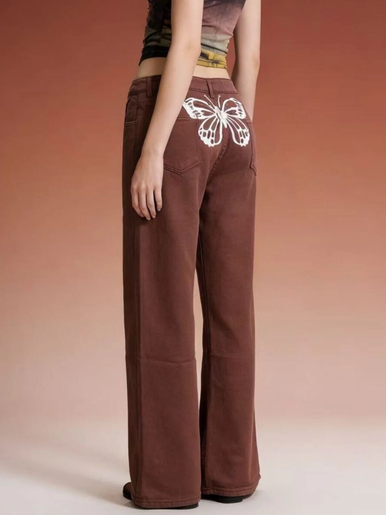 Butterfly Back Wide Leg Jeans - Image 13
