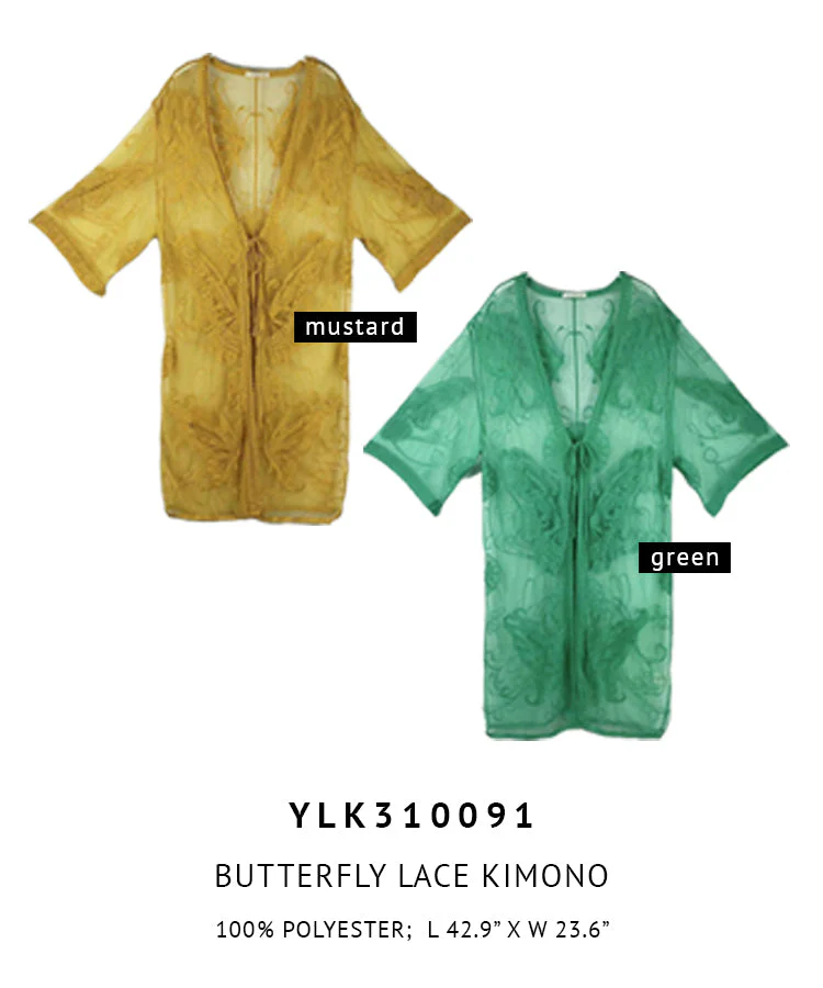 Butterfly Lace Kimono - Image 3