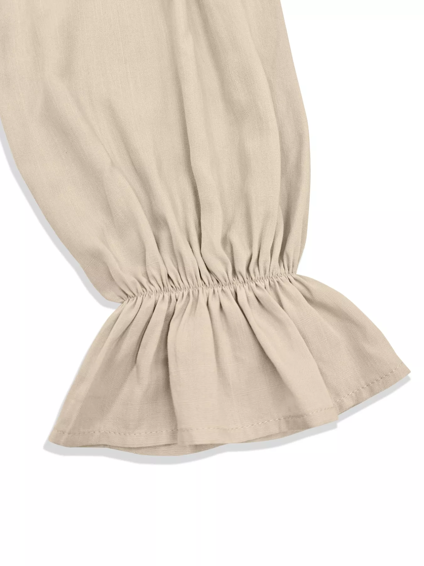 Button-Down Flounce Sleeve Shirt - Image 6