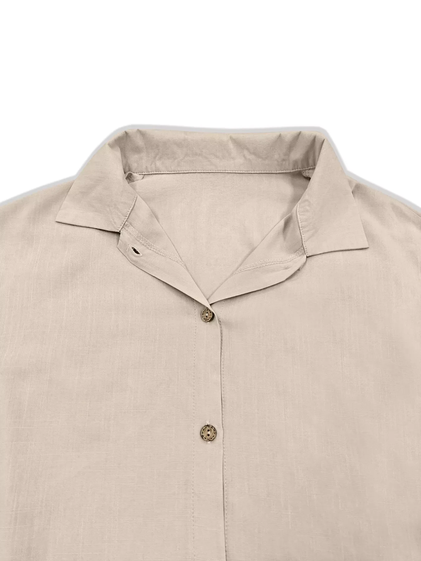 Button-Down Flounce Sleeve Shirt - Image 7