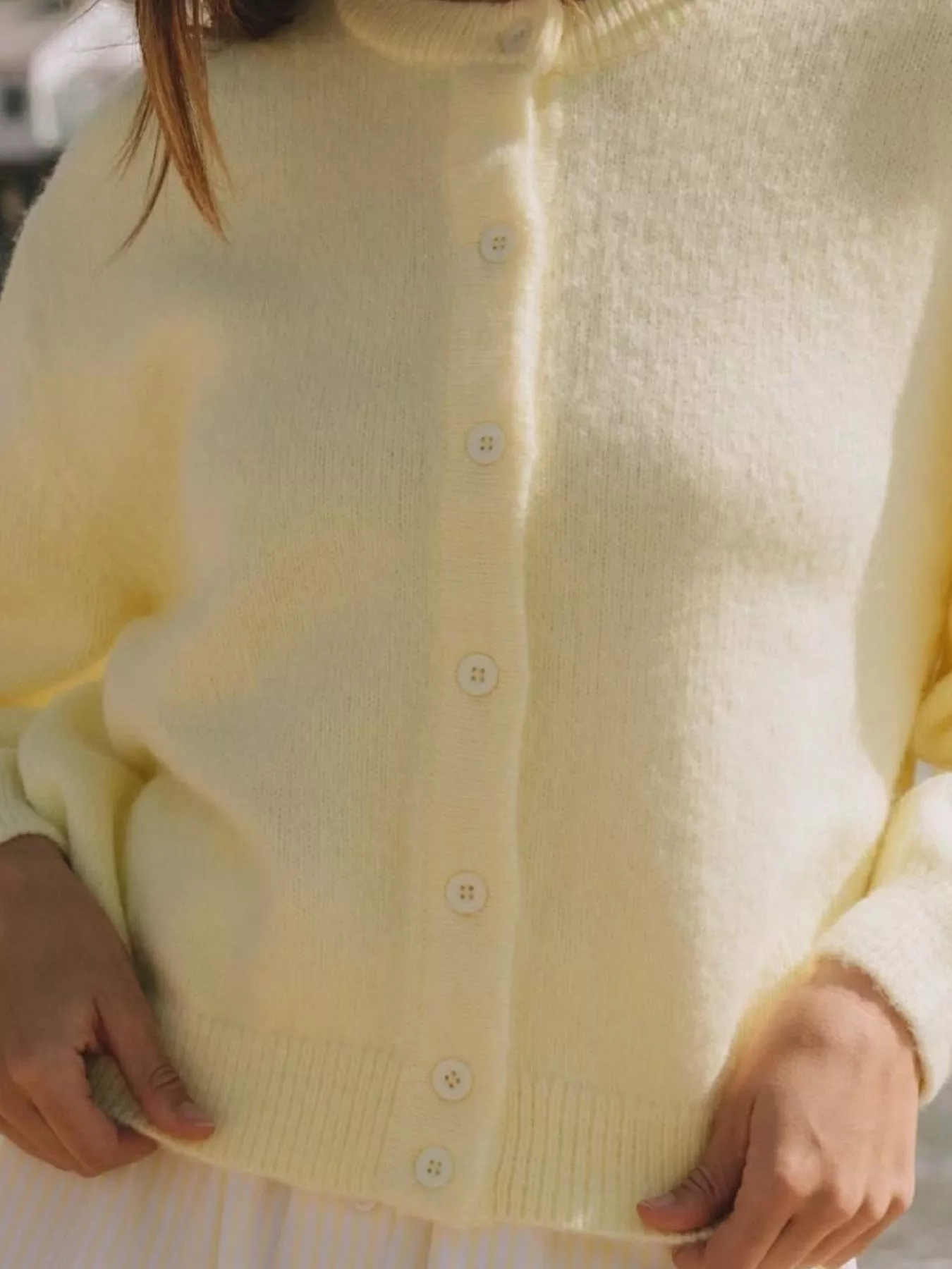 Button-Down Knit Cardigan - Image 3
