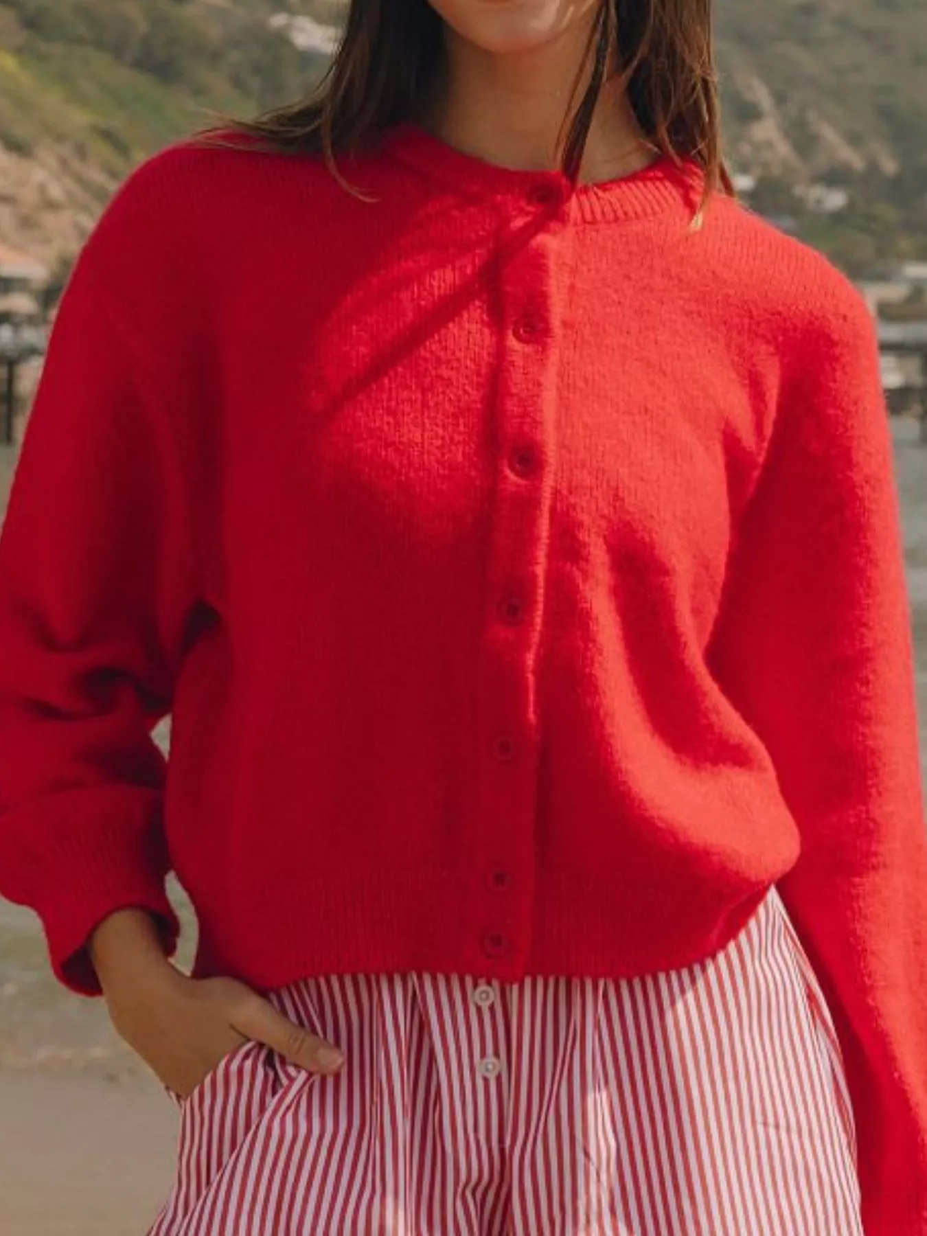 Button-Down Knit Cardigan - Image 5