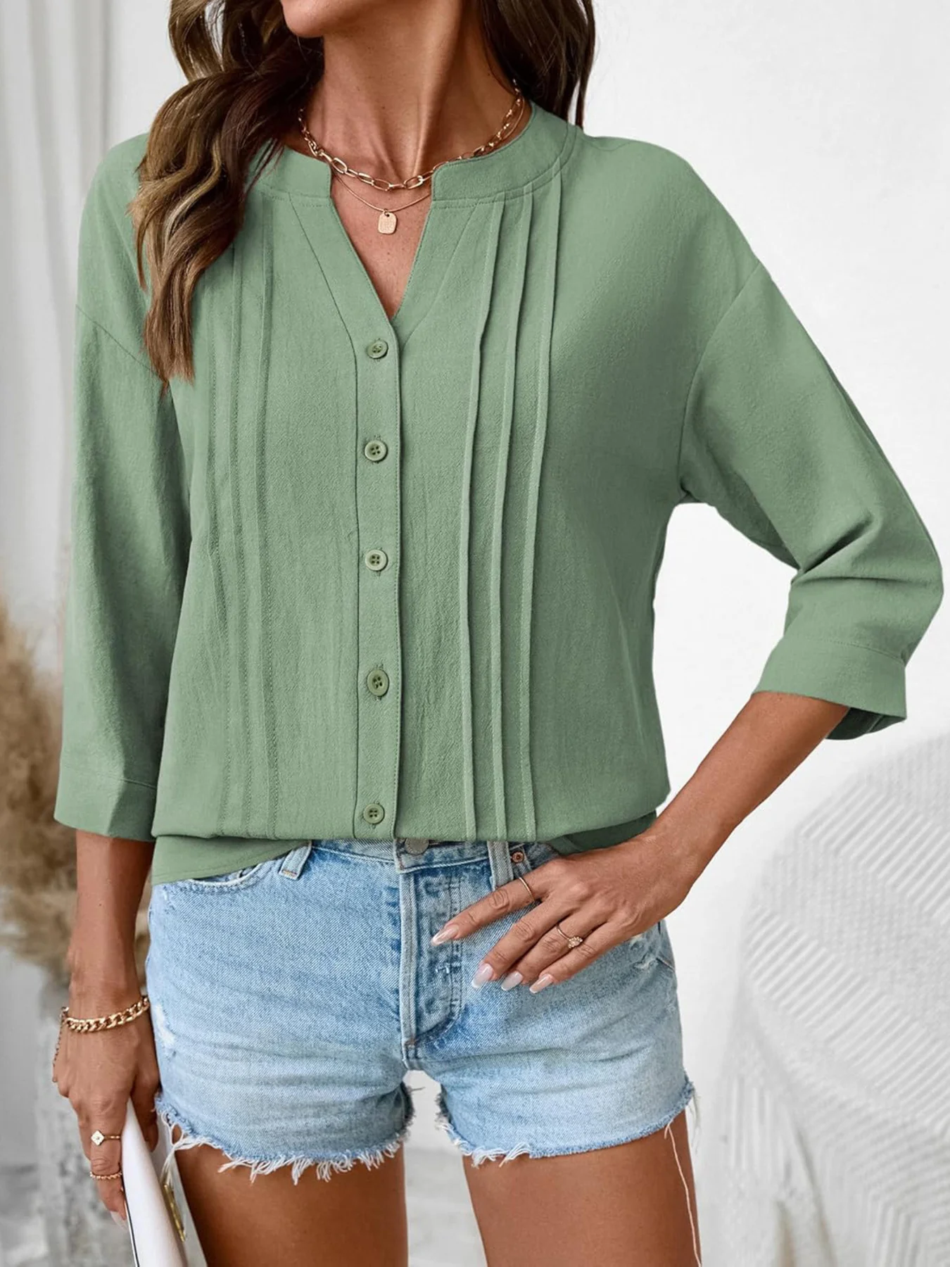 Button-Down Notched Shirt - Image 22
