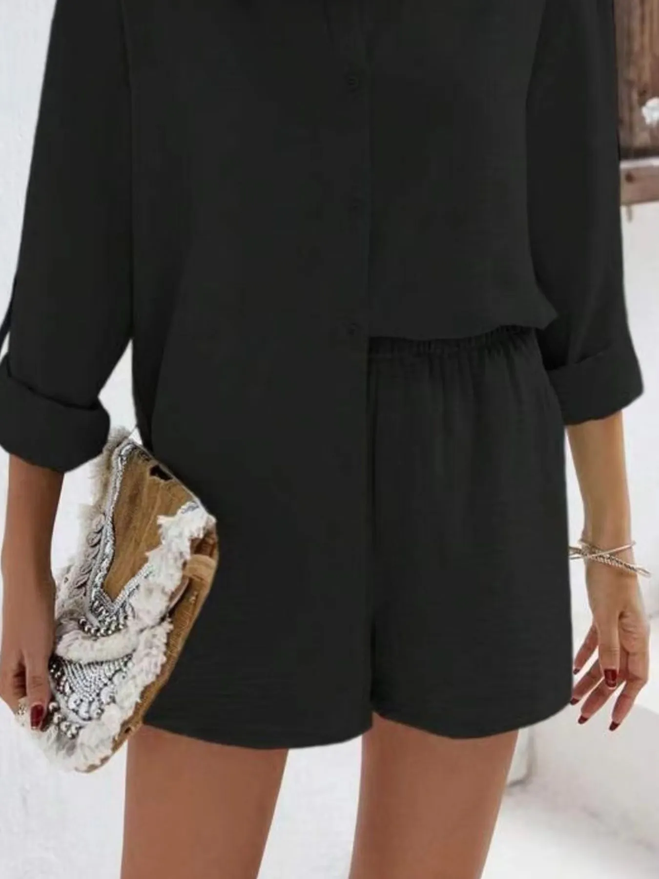 Button Down Shirt and Shorts Set - Image 8