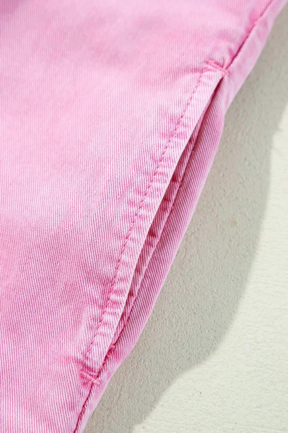 Button Down Short Sleeve Denim Dress - Image 12