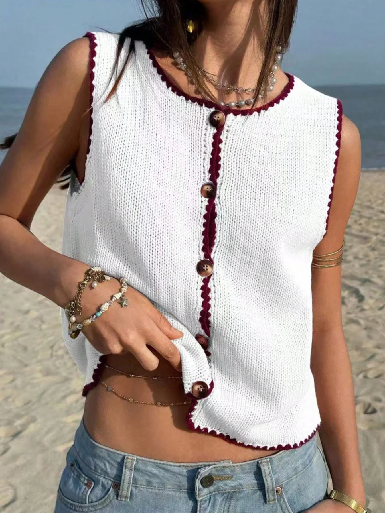 Button-Down Sweater Vest - Image 14
