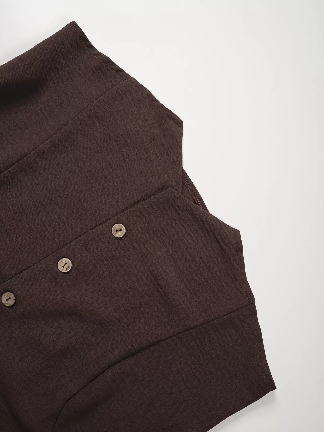 Button-Down Vest & Wide Leg Pants Set - Image 9