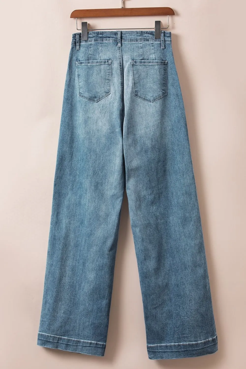 Button Fly High Waist Jeans - Image 6