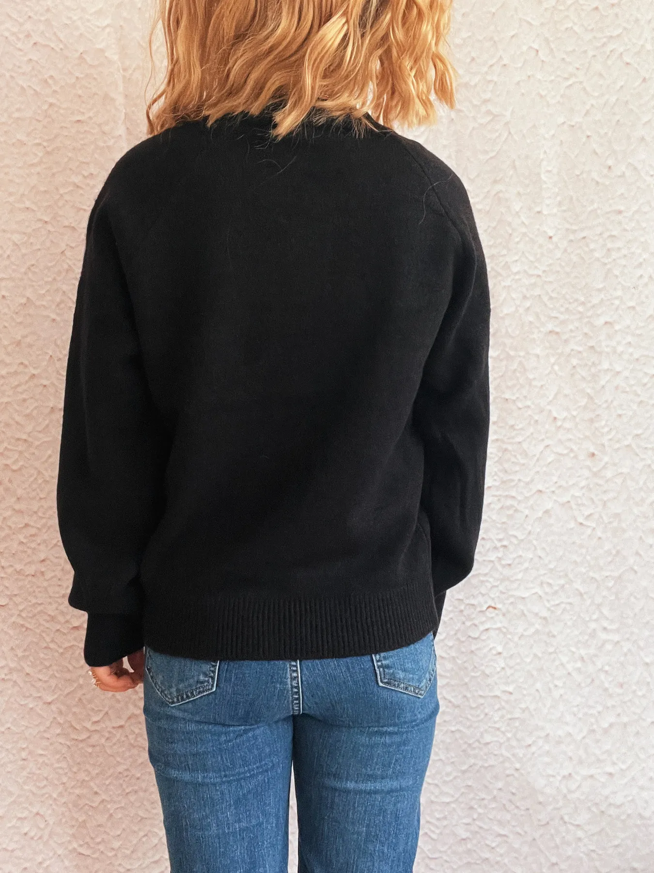 Button-Front Long Sleeve Sweater - Image 22