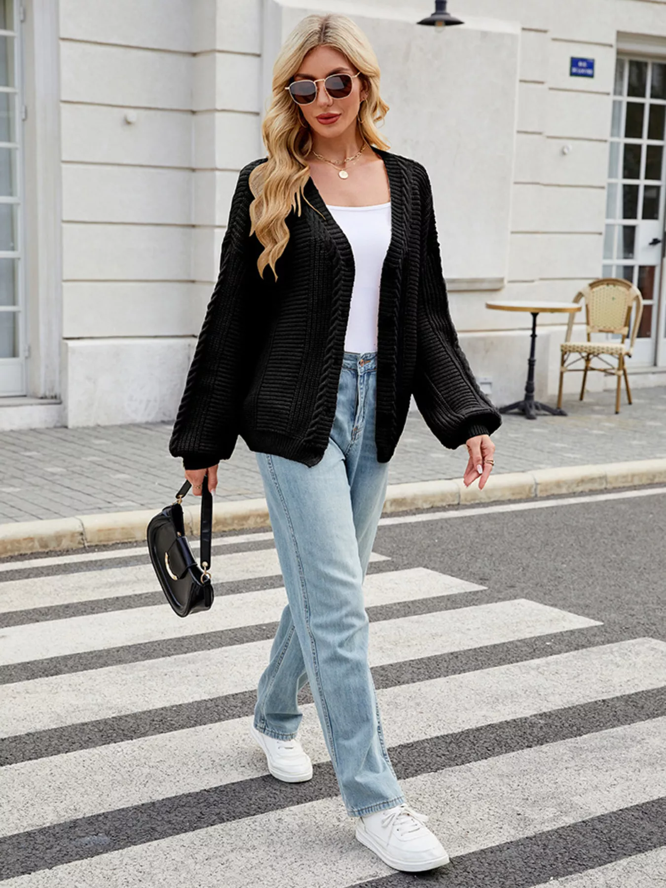 Button Up Long Sleeve Cardigan - Image 12