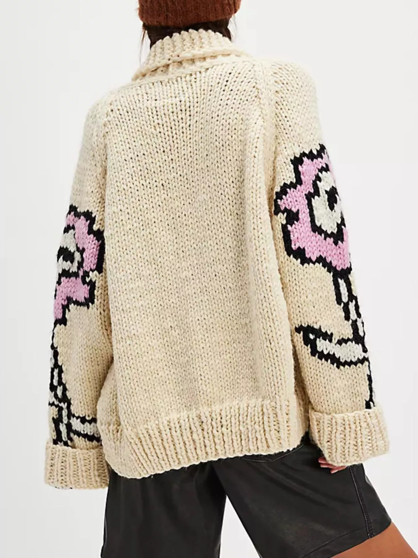 Button Up Long Sleeve Cardigan - Image 4